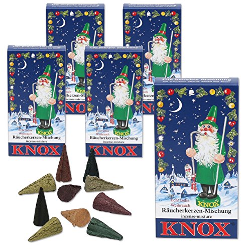 Preisvergleich Produktbild Knox 5 Päckchen Räucherkerzen - Bunte Mischung