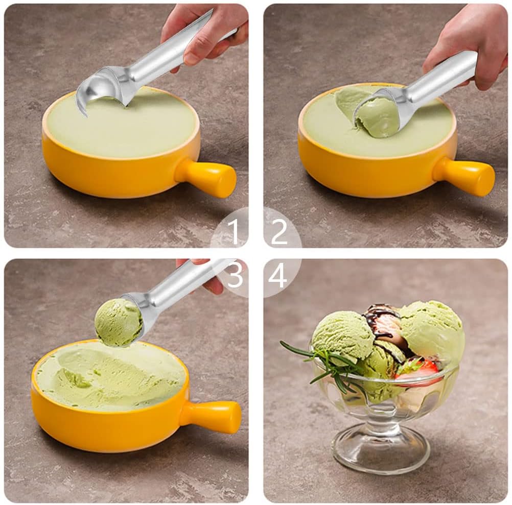7 inches Ice Cream Scoop, Nonstick Anti Freeze Metal Ice Cream Scooper Kitchen Tool for Frozen Yogurt Fruit Sundaes 2026 - view 6