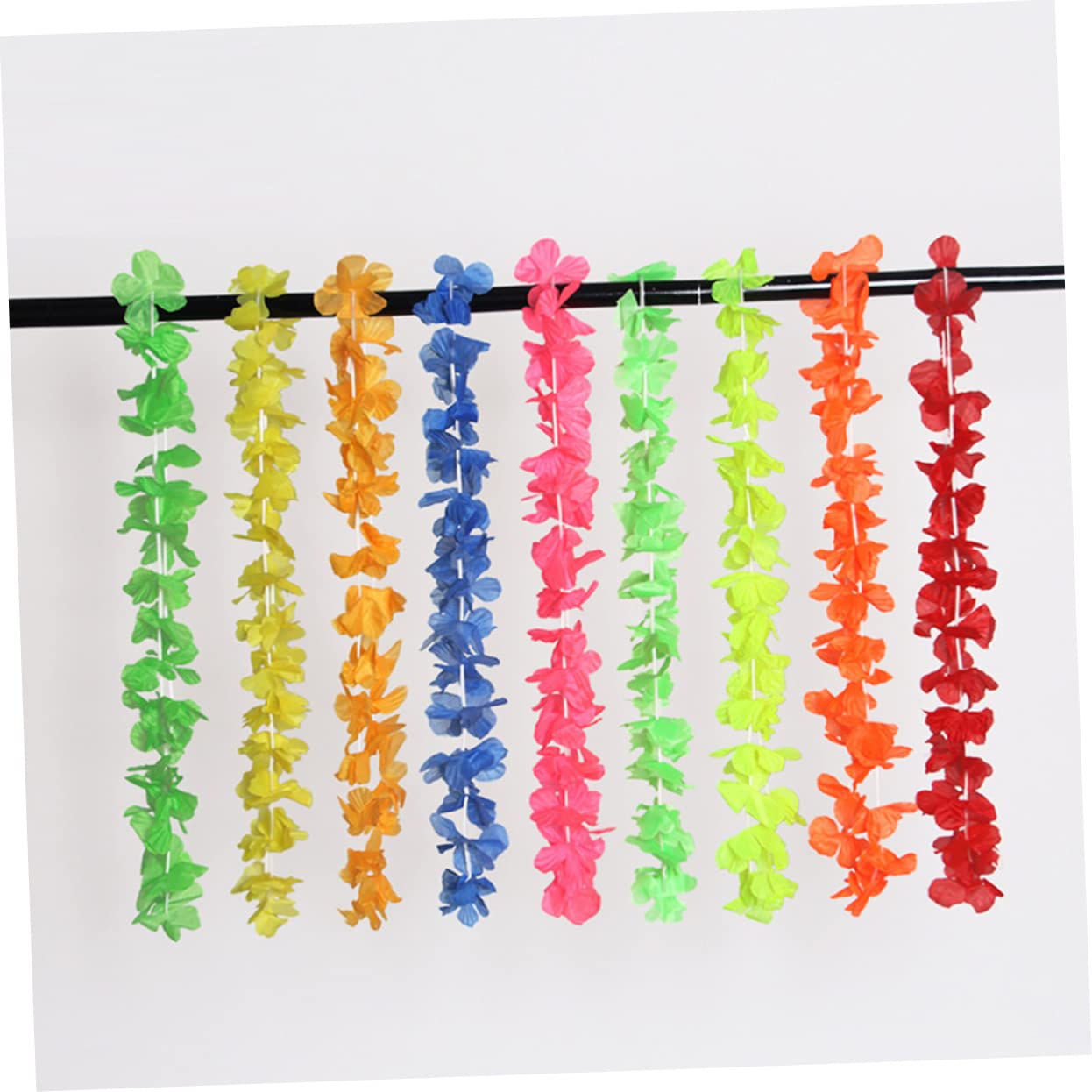 TOYANDONA 42stücke Teilige Bunte Hawaii-Party-halsketten Aus Künstlichen Blumen Tropische Luau-Party-gastgeschenke Strand-Hula-kostüm-Accessoires
