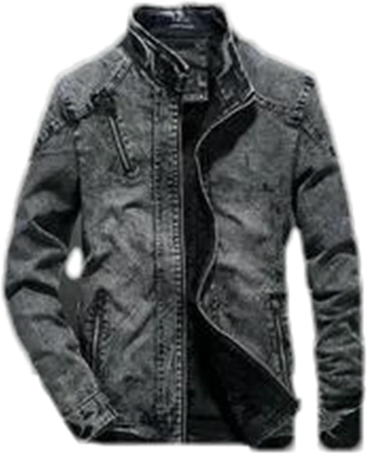 Autumn Winter Men's Denim Jackets Korean Slim Fit Mens Jacket Retro Cotton Thick Plush Warm Denim Jacket Men