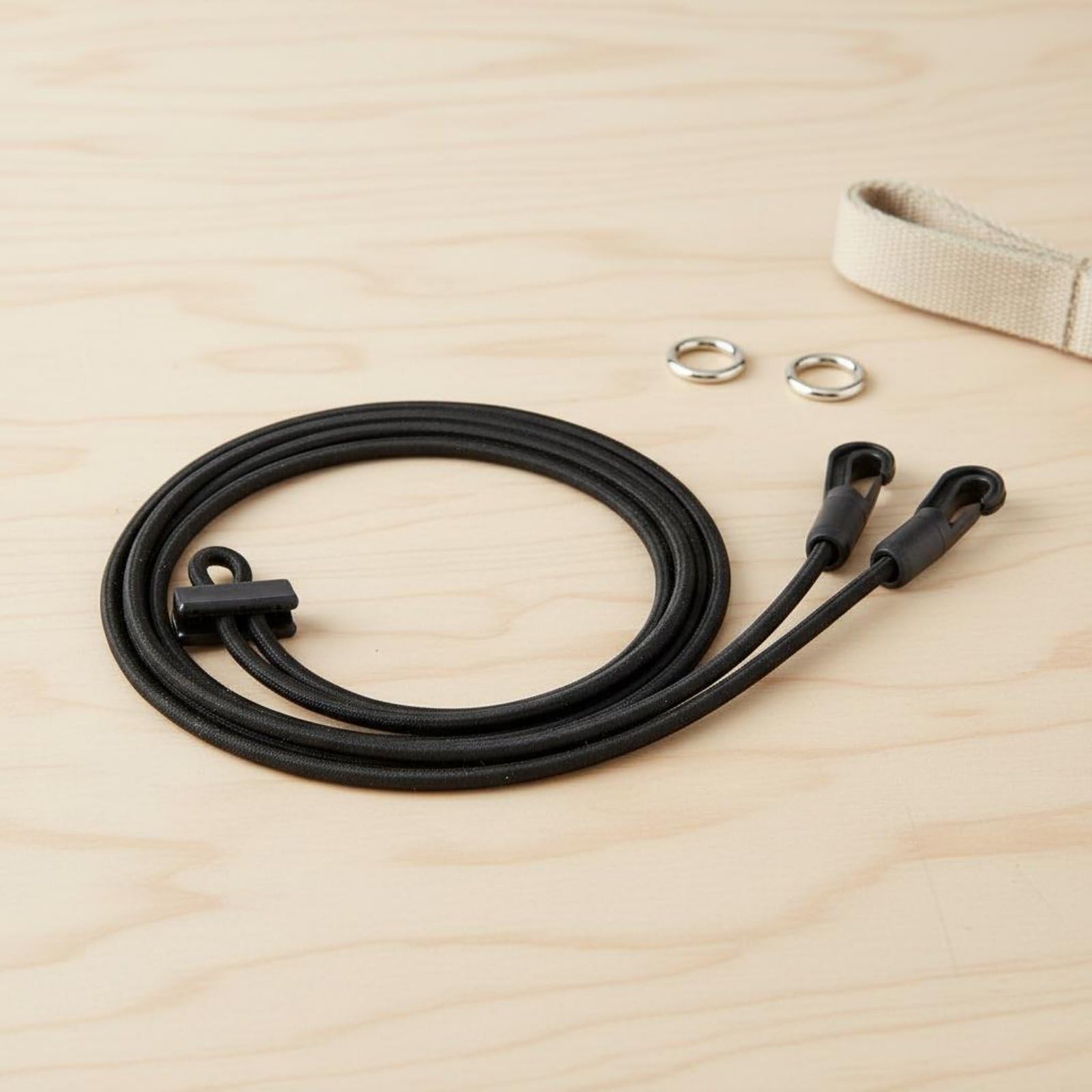 Corde Élastique Équestre Élastique, Multi-Usage Enrênement Réglable Rênes Latérales Élastiques, Accessoire Équestre avec Mousquetons, pour Équipement Équestre, Manège, Écurie