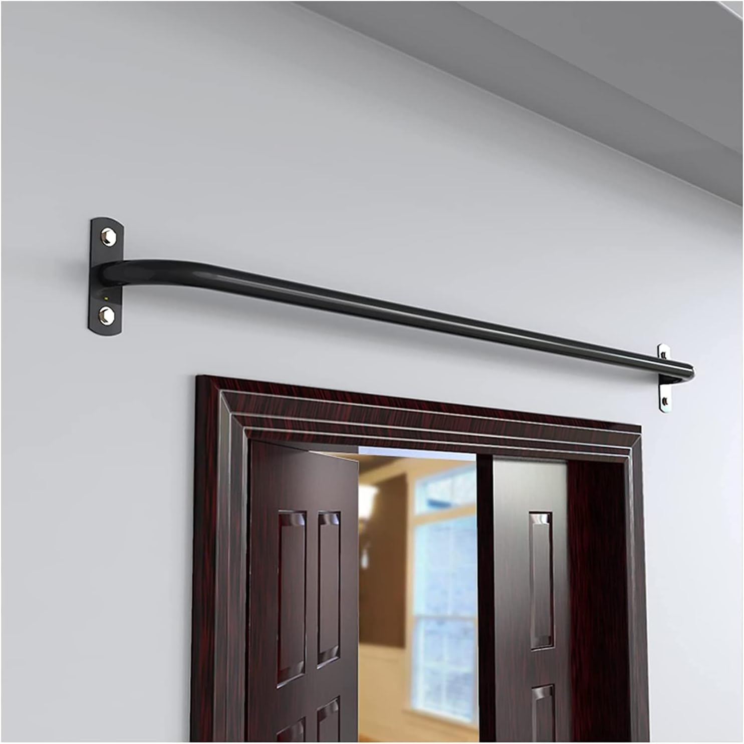 Pull Up Bar Indoor Home Fitness Strength Training Steel Tube Pull-up Bar, Wall-mounted Fitness Horizontal Bar Is Suitable For Home Gym Indoor And Outdoor, Easy To Install, 3 Sizes ( Size : 120cm )