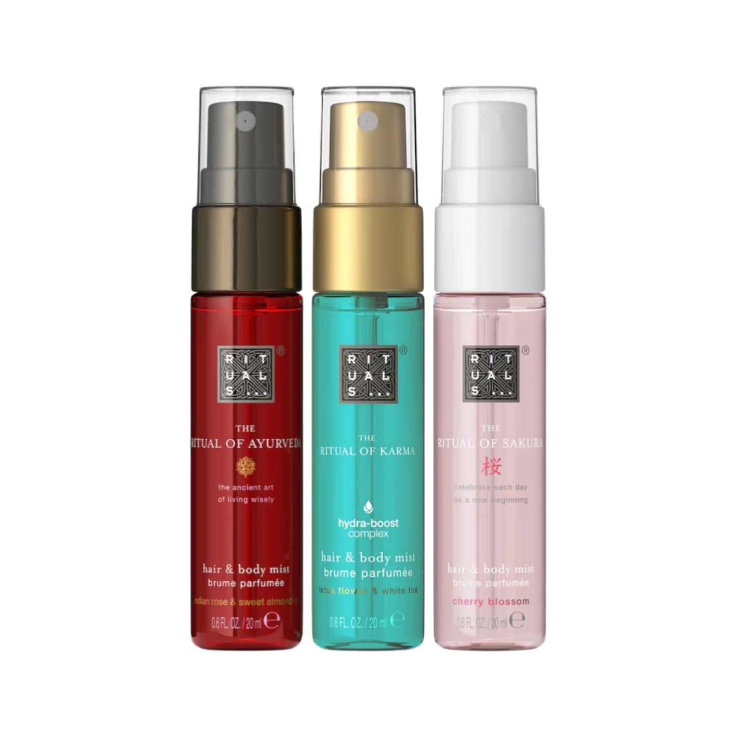 Rituals Hair & Body Mist Discovery Trio 3 x 20 ml Alkoholfrei Vegan