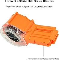 Vista 3 de OIMIO Tambor de dardos, 25 dardos, accesorio para lanzadores Nerf N-Strike Elite