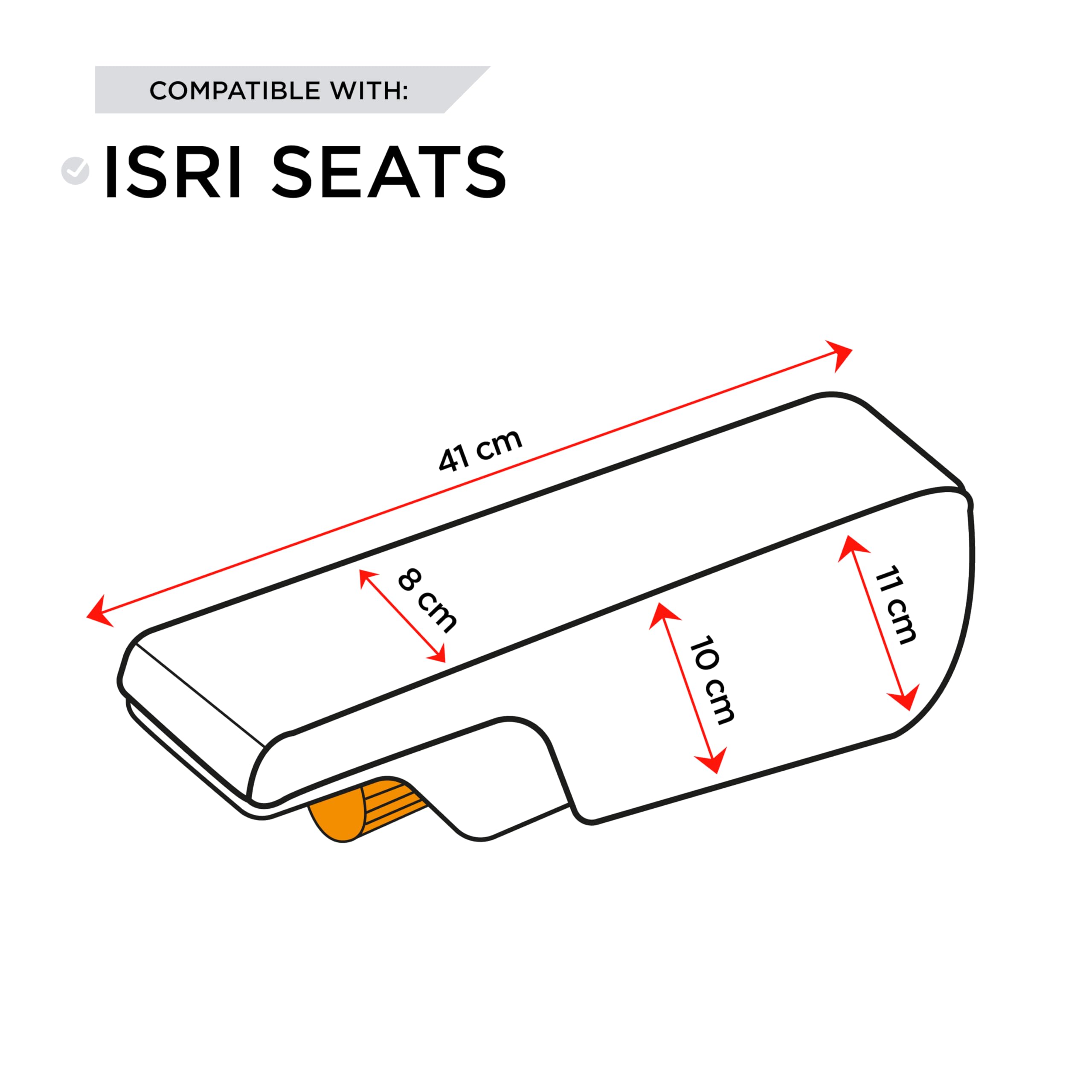 ISRI Armlehnenbezug für Wohnmobil und Caravan, 4er Set aus Leinen, Armlehnenschoner für Fahrer- und Beifahrersitz, Rauchgrau