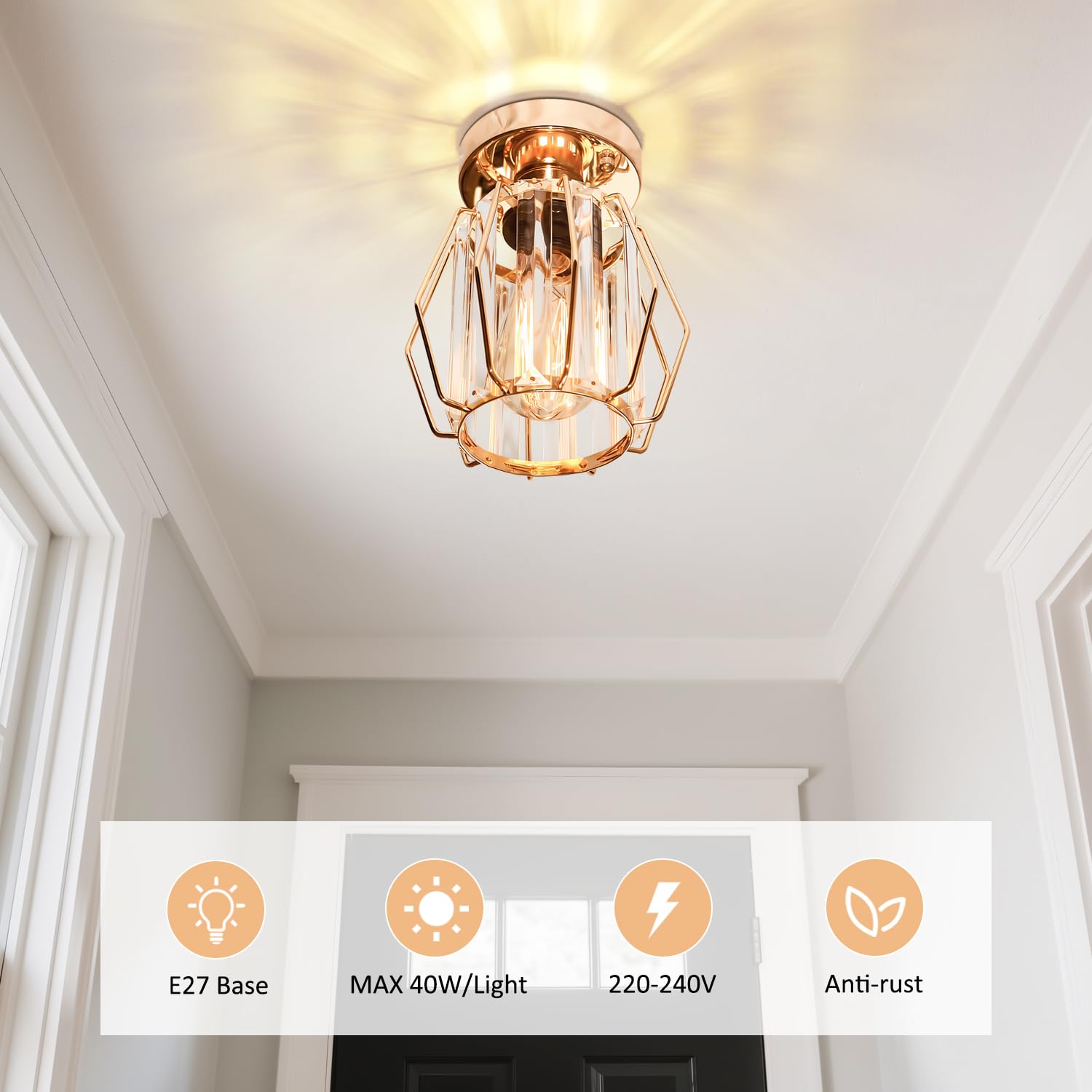 Mlihove Hallway Ceiling Lights Crystal Lighting - Image 4