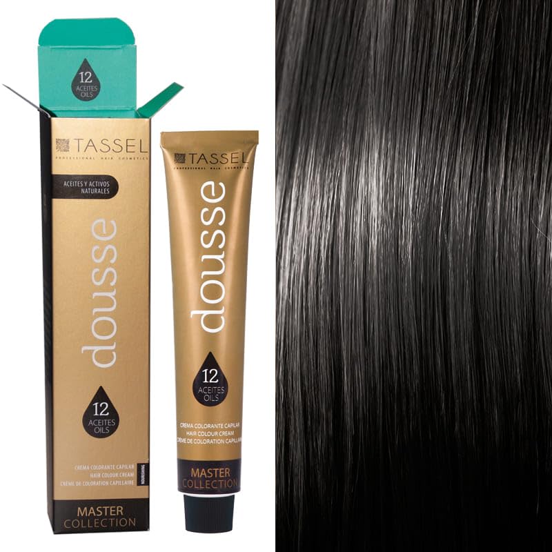 TASSEL DOUSSE Tinte para el pelo profesional con 12 aceites naturales - Tinte pelo mujer colores Naturales - Baño de color - Barros secretos del agua (nº3, 100.00 ml (Paquete de 1))