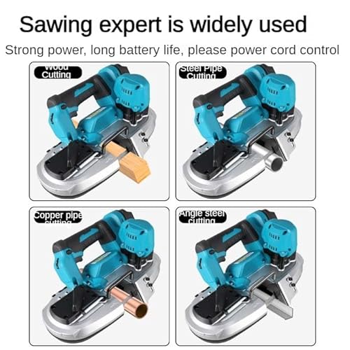 Cordless Band Saw ,18V 4800RPM Reciprocating Saw for Wood Metal Cutting, Quick-Change Blade, LED Light, Wireless 3.3kg 5 Cordless Band Saw ,18V 4800RPM Reciprocating Saw for Wood Metal Cutting, Quick-Change Blade, LED Light, Wireless 3.3kg - Image 5