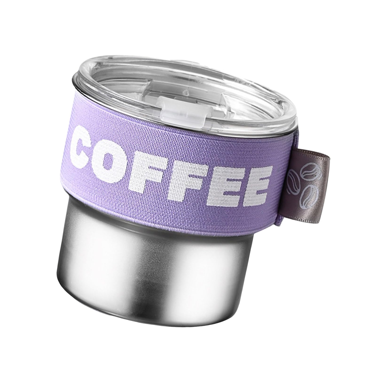 Buxuaaaa Insulated Coffee Mugs with Spill Proof Lid Practical 400ml Thermal Coffee Cup with Sliding Lid Stainless Steel Mugs Sturdy Insulated