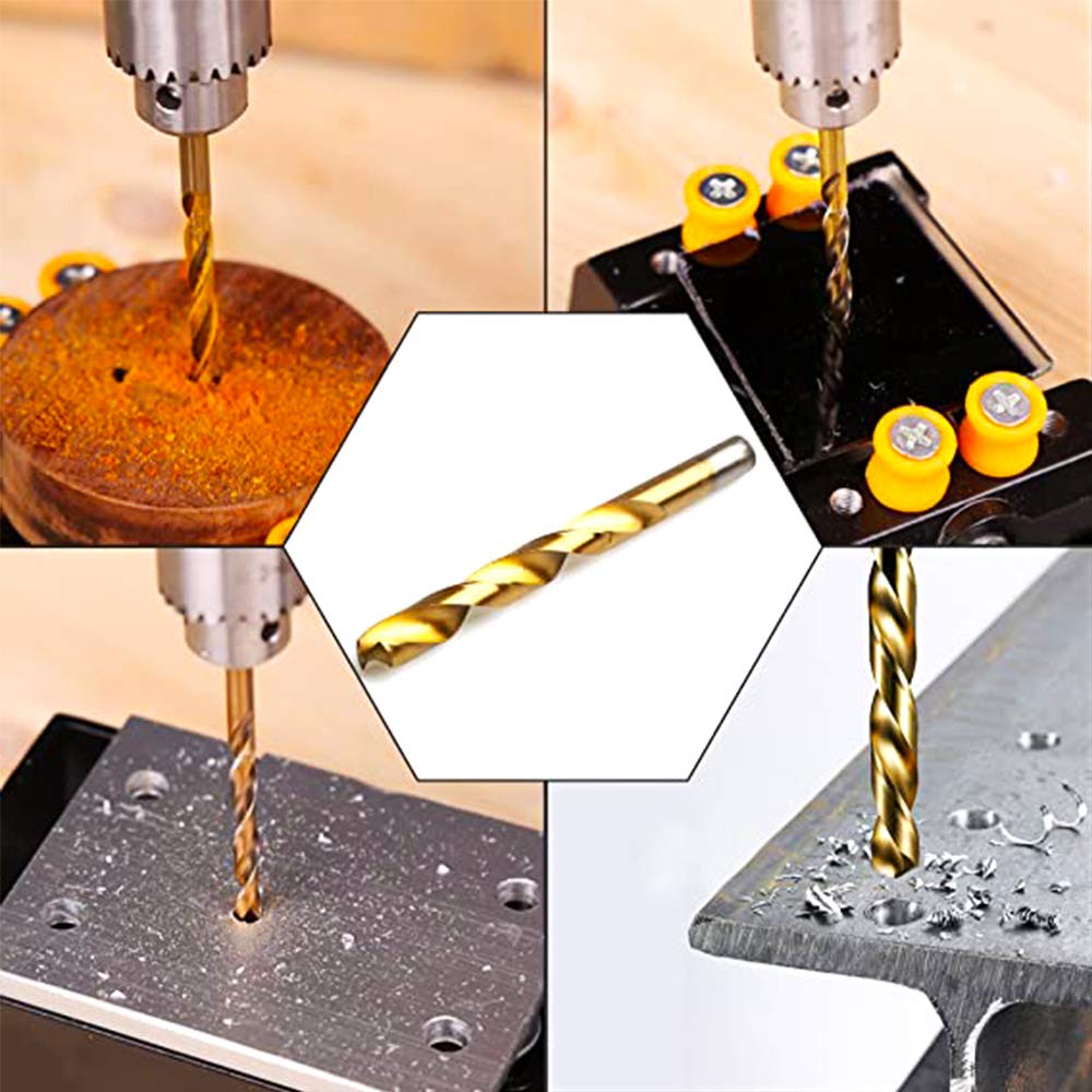 Set De 100 Forets HSS Revêtus Titane – 5 Tailles Micro (1 à 3 Mm) – Parfaits Pour Métal, Bois, Plastique - 6