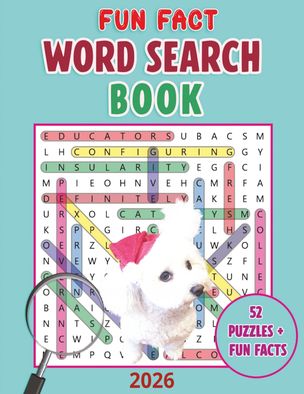 Fun Fact Word Search Book: 52 Puzzles + Fun Facts