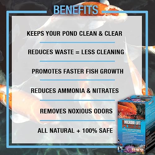 Miniatura 4 de MICROBE-LIFT PL - Limpiador de jardín de bacterias y agua al aire libre, seguro para peces Koi vivos, vida vegetal y decoración (1 galón) y Summit