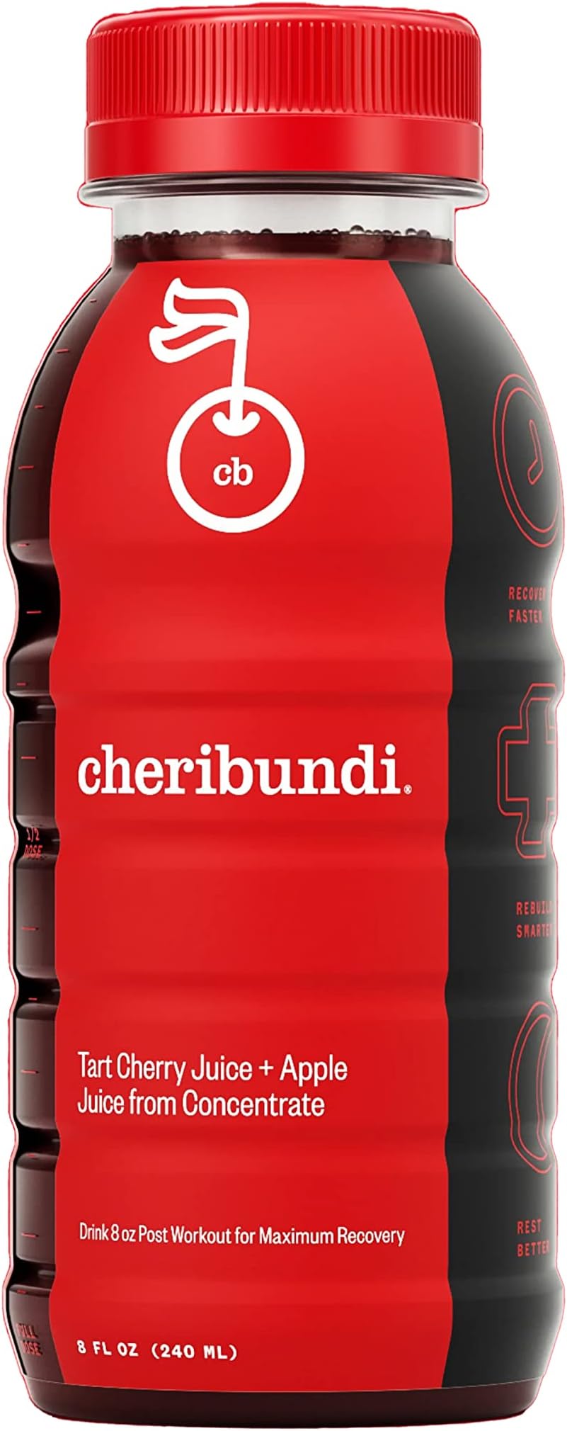Cheribundi 100 PURE Tart Cherry Juice, No Sugar added