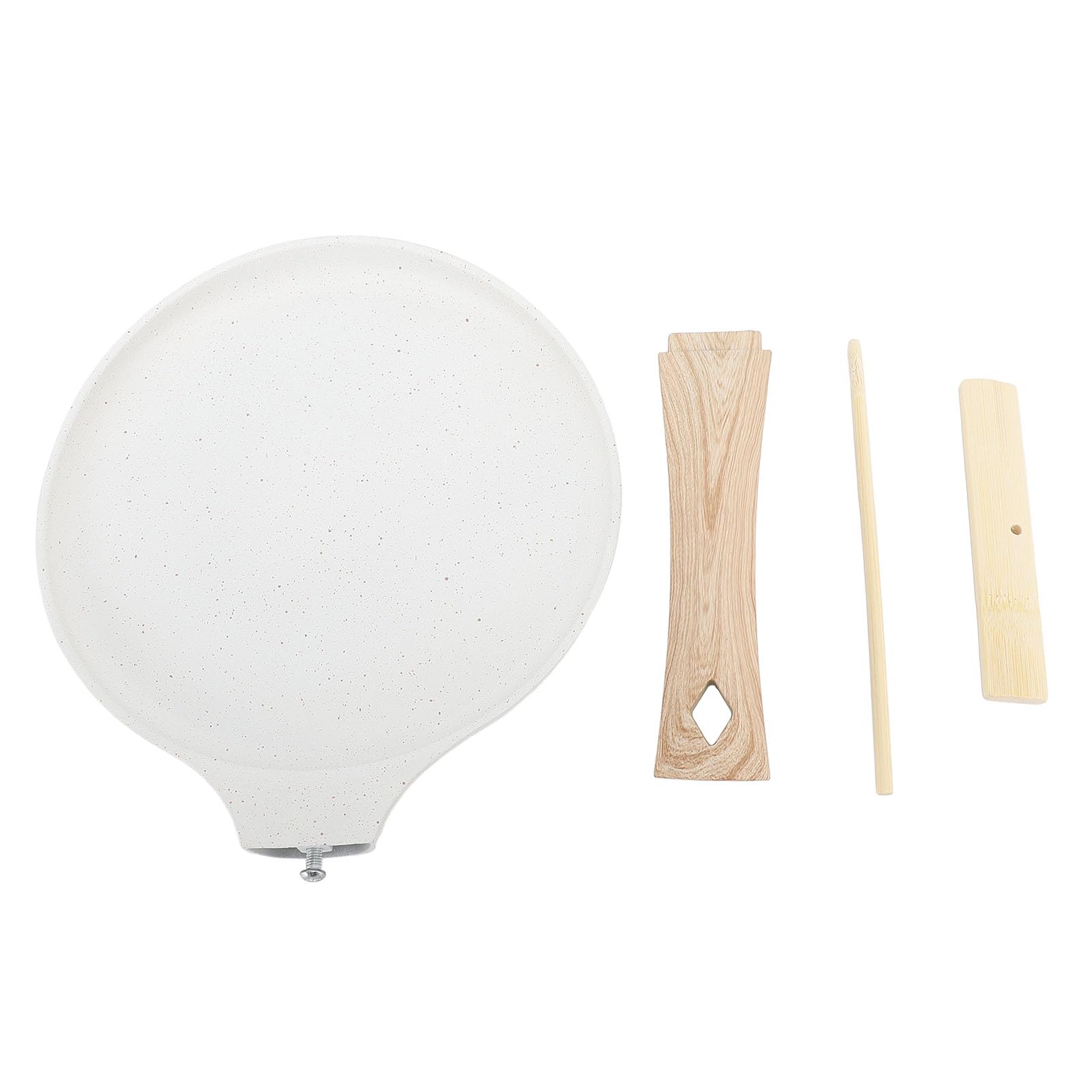 Tortilla Pan with Detachable Handle, Nonstick Crepe Pan with Spreader, Tortilla Pan Griddle Pan, Granite Coating Skillet Pan for Egg Omelet Tortilla, Flat Frying Pan