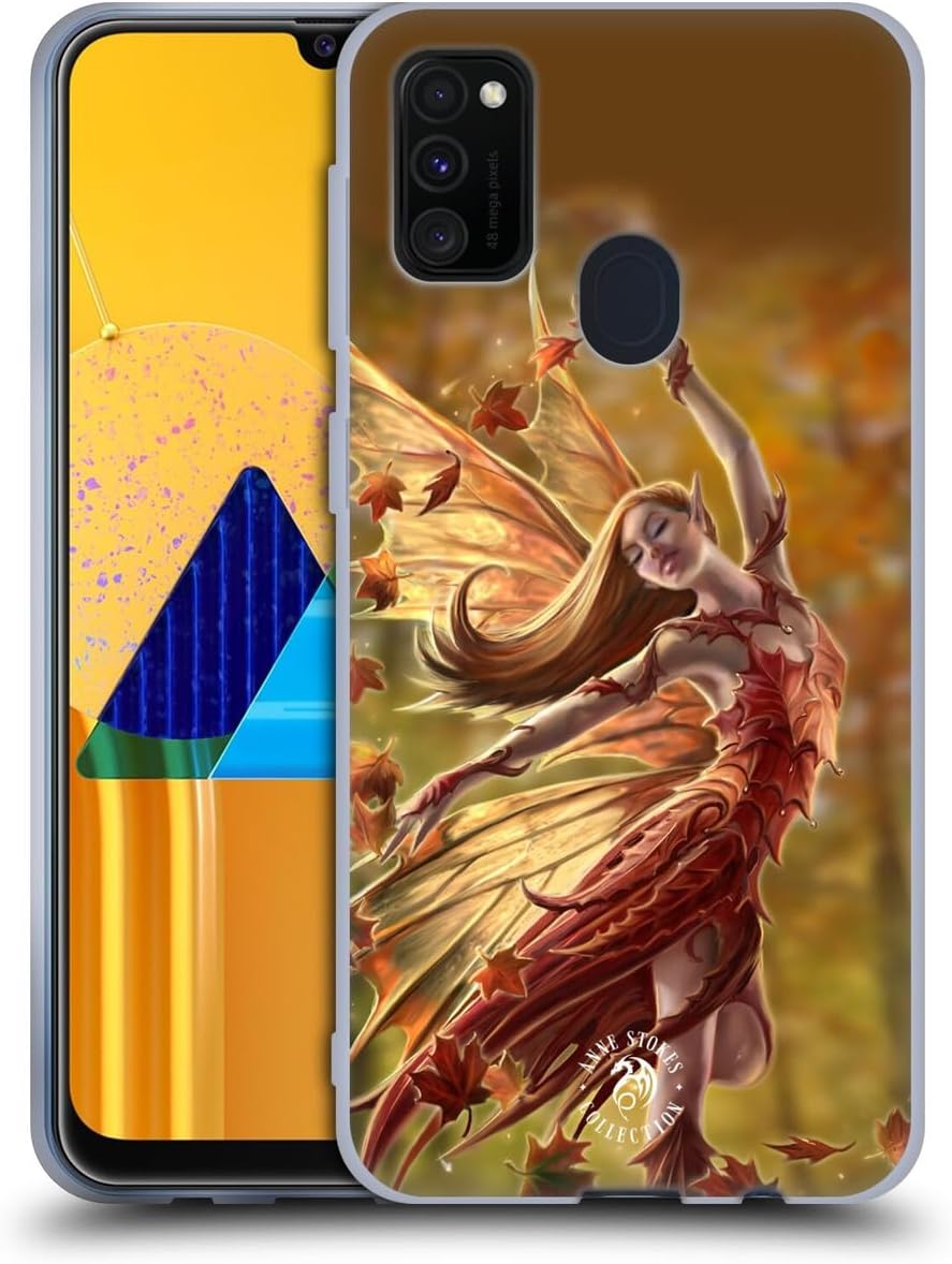 Head Case Designs Officially Licensed Anne Stokes Autumn Fairies Gel Case [Military Grade Protection] Compatible with Samsung Galaxy M30s (2019)/M21 (2020)