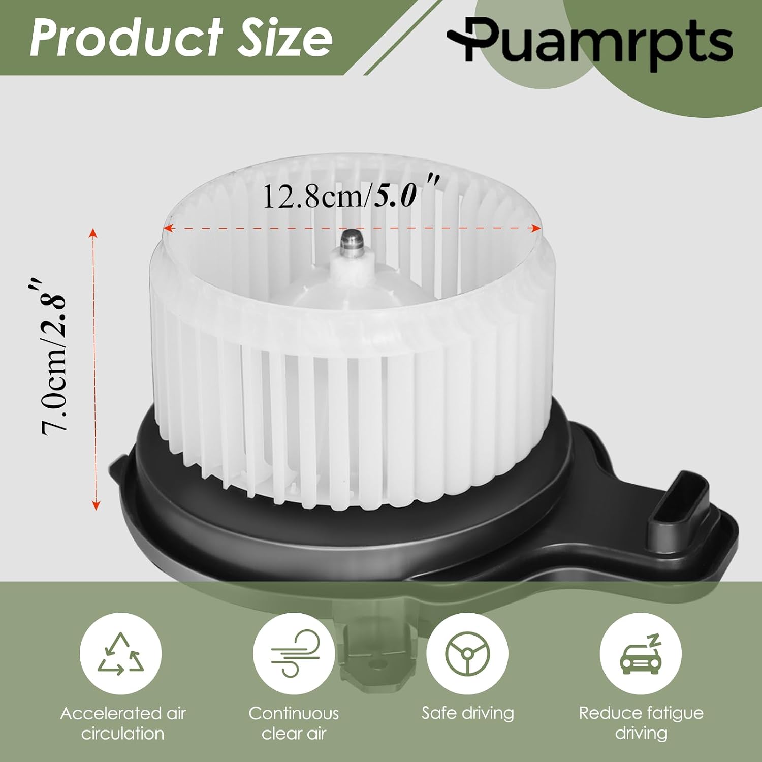 AC Heater Blower Motor - Compatible with Chevy Malibu 2016-2024, Ford Escape 2020-2024, Bronco Sport 2021-2023, Buick Envision 2022-2023, Lincoln Corsair - Motor Fan# 700347, Brushless