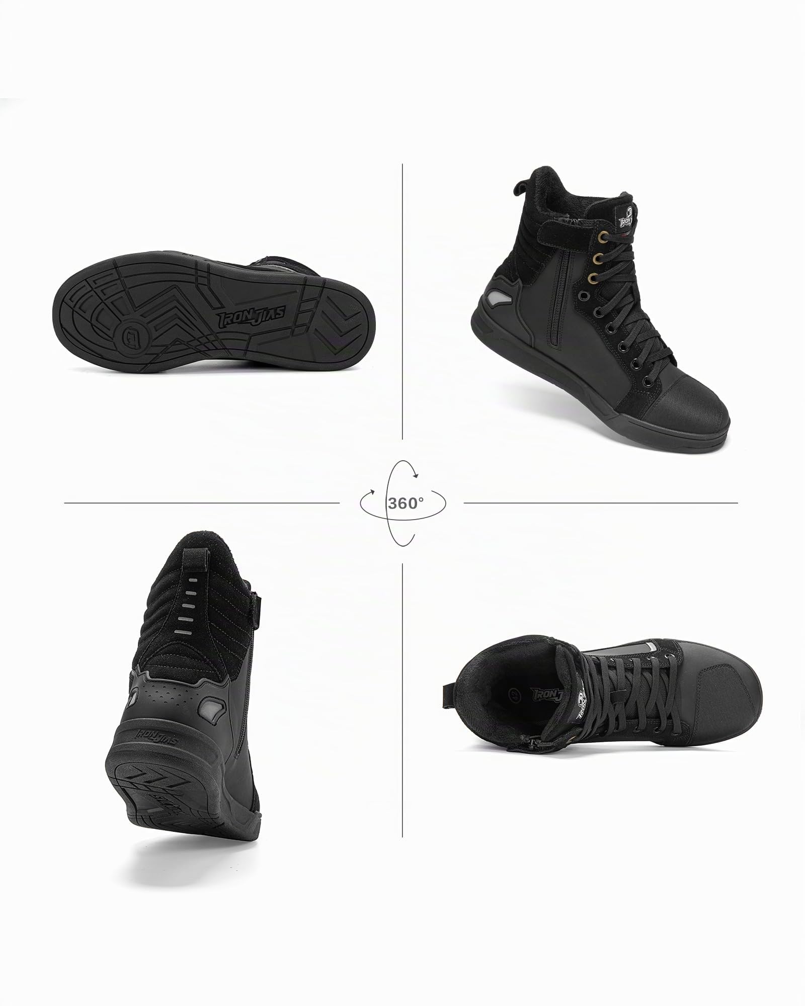 BORLENI Chaussures Moto Homme Bottes de Moto