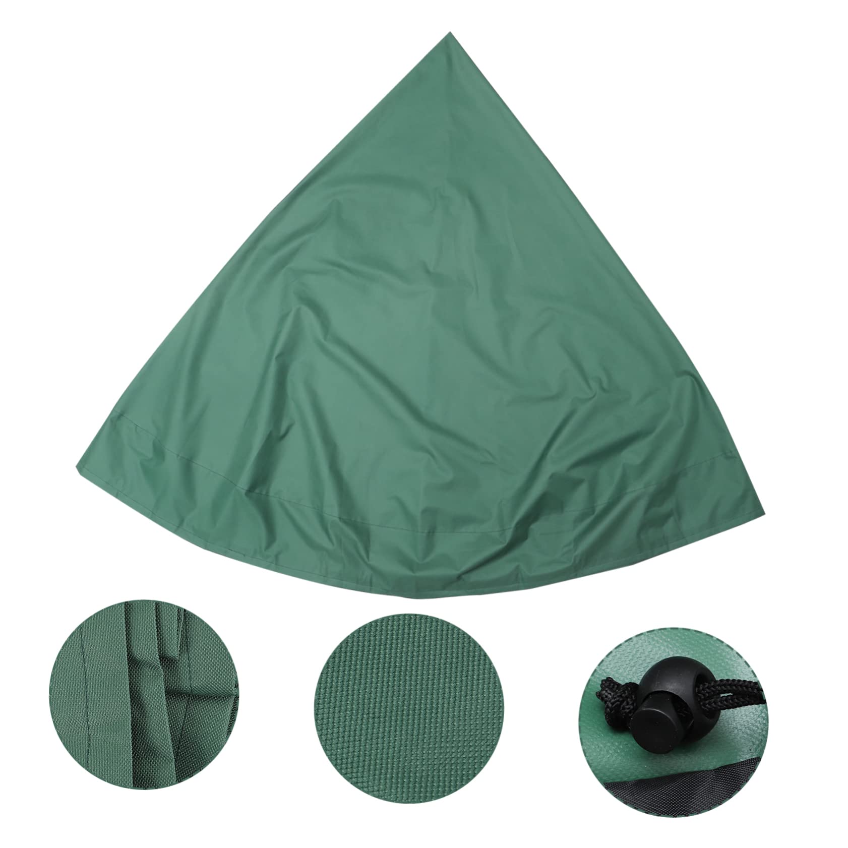 ifundom Polyester Courtyard Fountain Cover Weather Resistant Elastic Drawstring Sun Protection