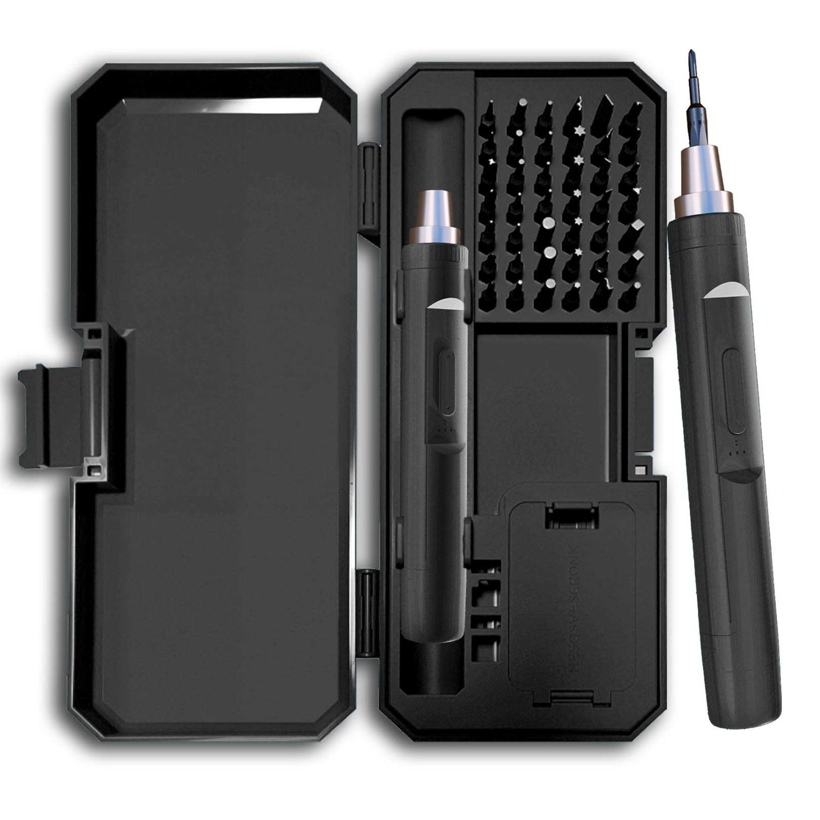 Rgybao Black Multipurpose Electric Screwdriver Set 42 In 1 With Reversible Feature Bits For Various Repair Applications Electric Screwdriver