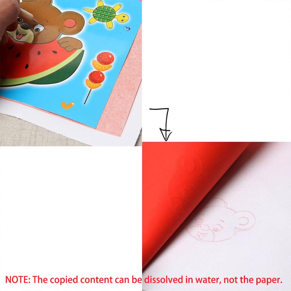 10 Sheet Transfer Paper, 23 x 14cm Carbon Water-Soluble Tracing Copy Paper for Cloth Canvas and Embroidery (Blue) - Image 3