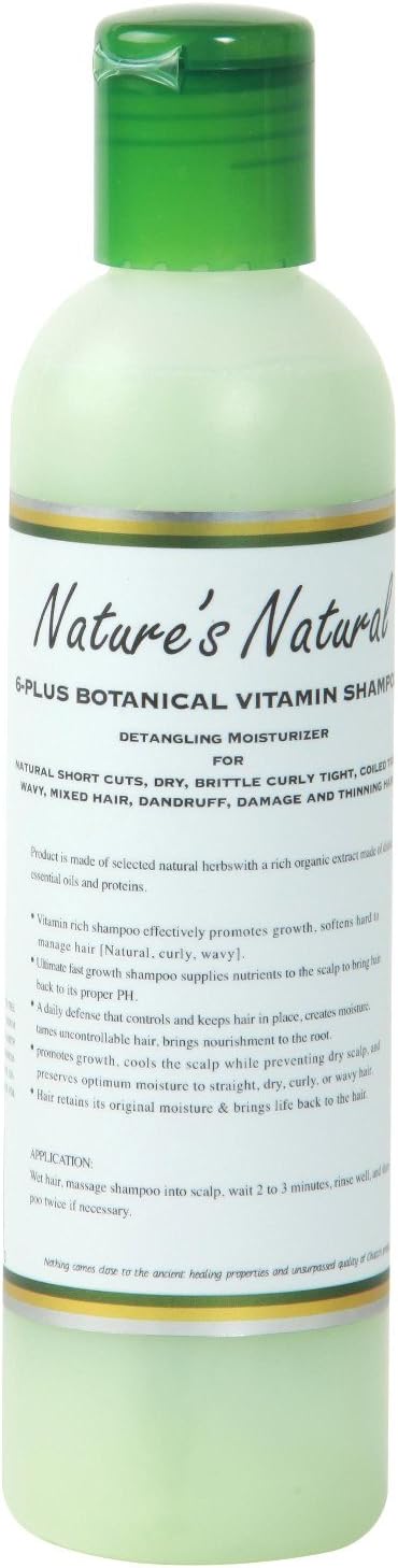 Nature's Natural 6-Plus Botanical Vitamin Shampoo, 8fl oz
