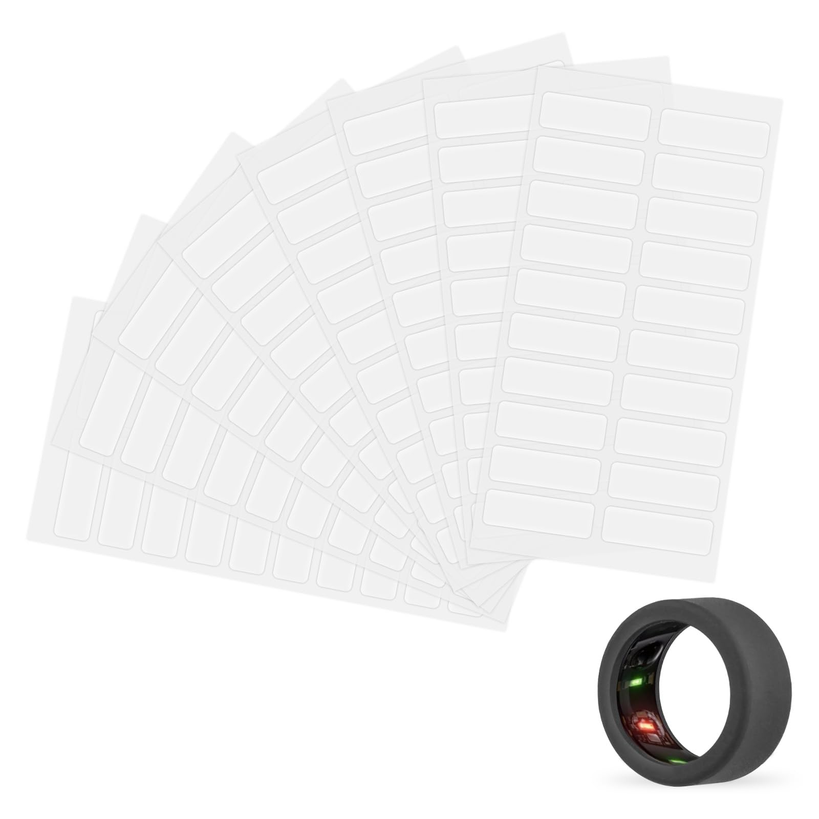 Lasuroa 160szt Inteligentny Regulator Rozmiaru Pierścienia do Oura Gen 4/3/Samsung Galaxy/Ultra Human AIR/RingConn 2/1, Niewidoczny Reduktor Rozmiaru Pierścienia do Luźnych Akcesoriów Pierścieniowych