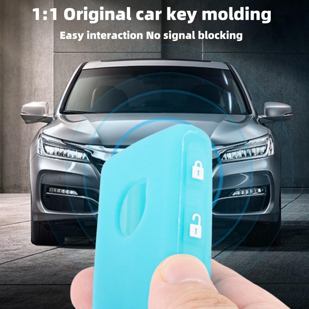 OTMIK Silikon Schlüssel Hülle Für Volvo - 5 Tasten Cover In Blau