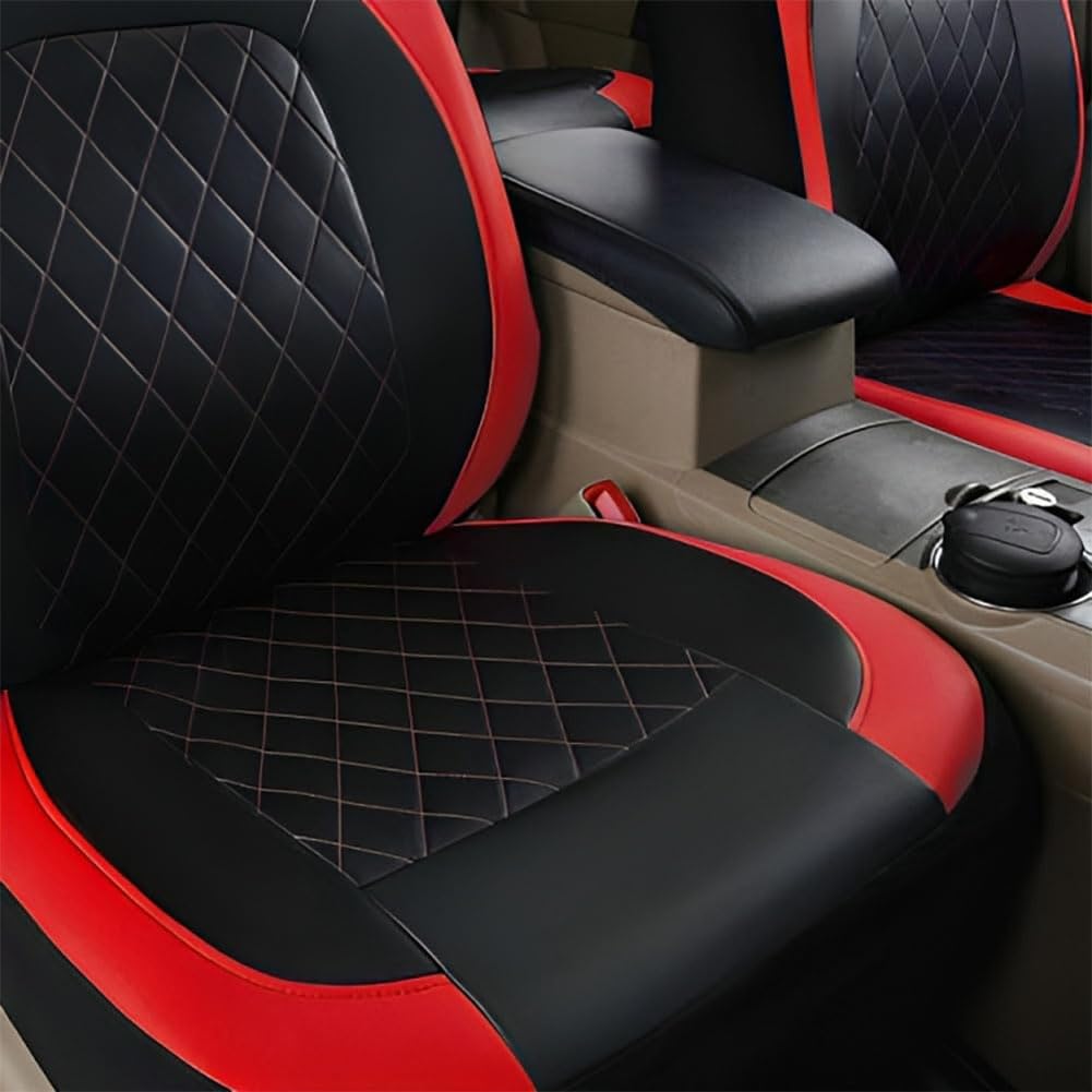 NURCIX Funda Asiento Coche,Compatible para Opel Astra（4door） 2008-2010, Delantero Trasero,A-Red