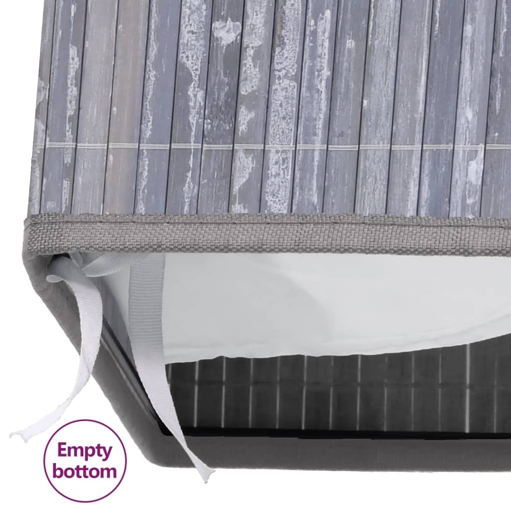 Generic Cesto Portabiancheria Angolare in bambù, Cesto Porta Abiti con Coperchio e Manici per Camera da Letto, Bagno, Lavanderia (43,5x33,5x65,5 centimetri)