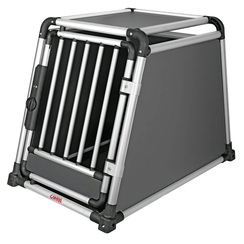 LAMPA 60508 Transportbox Tiertransportbox Kofferraum 90cm 55cm 66cm Aluminium Stoff