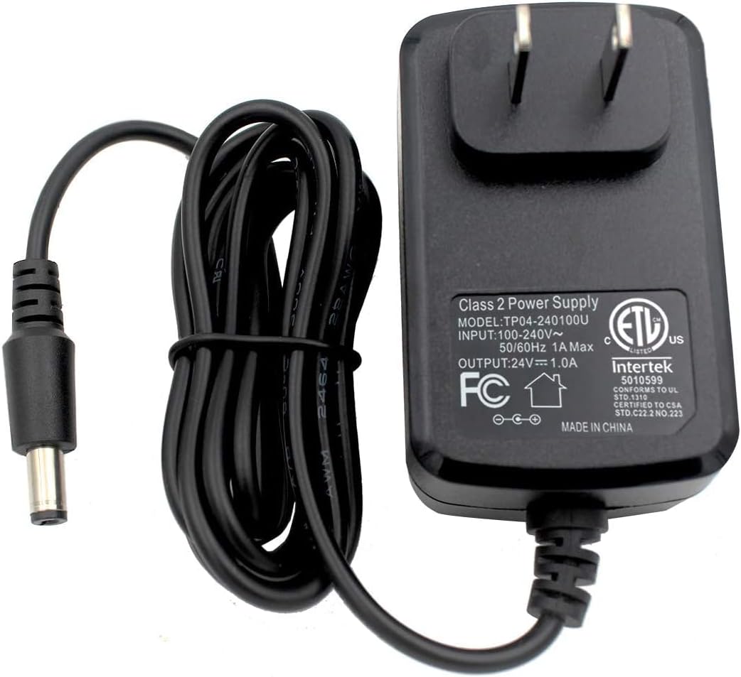 HY1C DC 24V 1A Power Supply Adapter Charger for 24Volt 1Amp LED Light, Speaker, Humidifier, Diffuser, Nail Lamp, Mini Printer, Cleaner, Radio, Digital Photo Frame, DC Fan, DC Pump