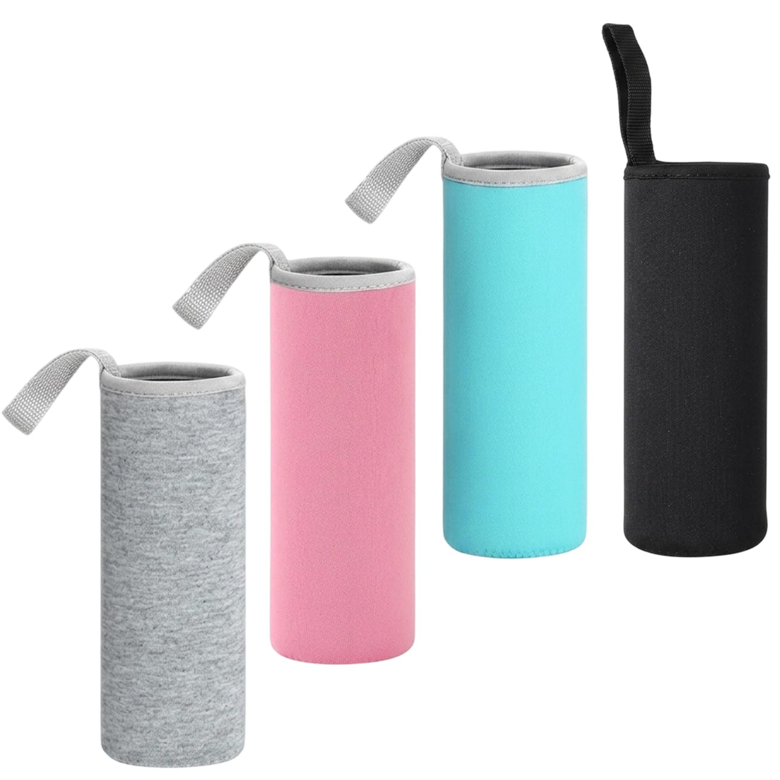 4PCS Water Bottle Sleeve, Insulated Neoprene Holder for Outdoor Activities and Commuting, Protective Covers with 550 ml Capacity, Secure Fit Design for Temperature Maintenance and Spill Prevention