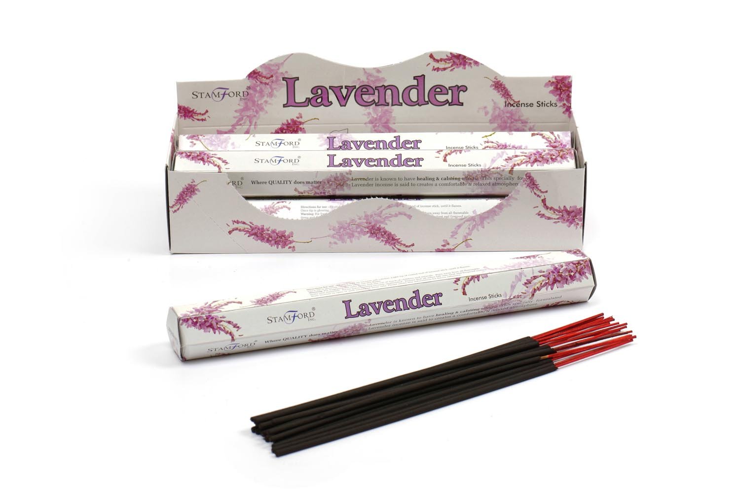 Stamford Räucherstäbchen Kollektion – Hex Floral, Exotic & Spa, 3 Packungen Mit Je 20 Stäbchen (Lavendel)
