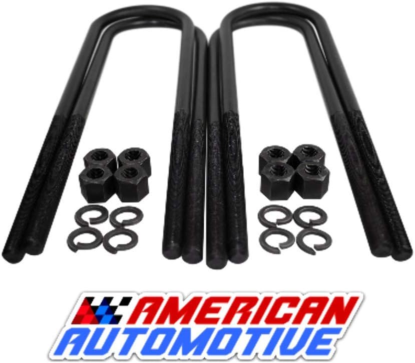American Automotive Round U Bolt kit for 1999+ F250 F350 Super Duty 17" Extra Long OEM Material