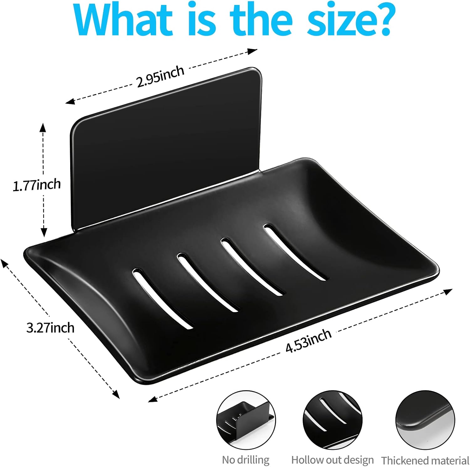 YUZP Soap Holder for Shower with Stainless Steel,Rustproof Soap Saver Sponge Holder for Bathroom,Tub,Kitchen Sink (Black)