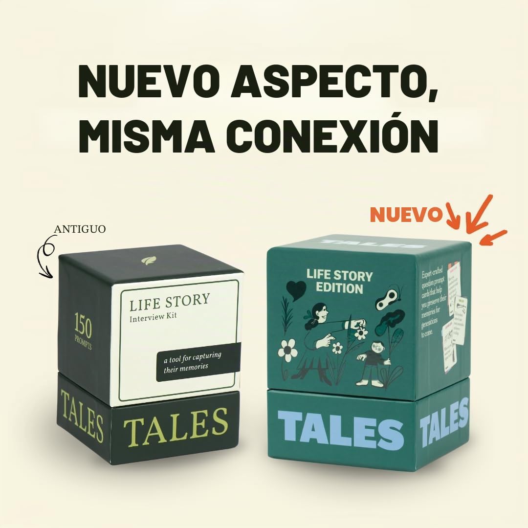 TALES 150 tarjetas de conversación, edición Life Story, conserva recuerdos familiares
