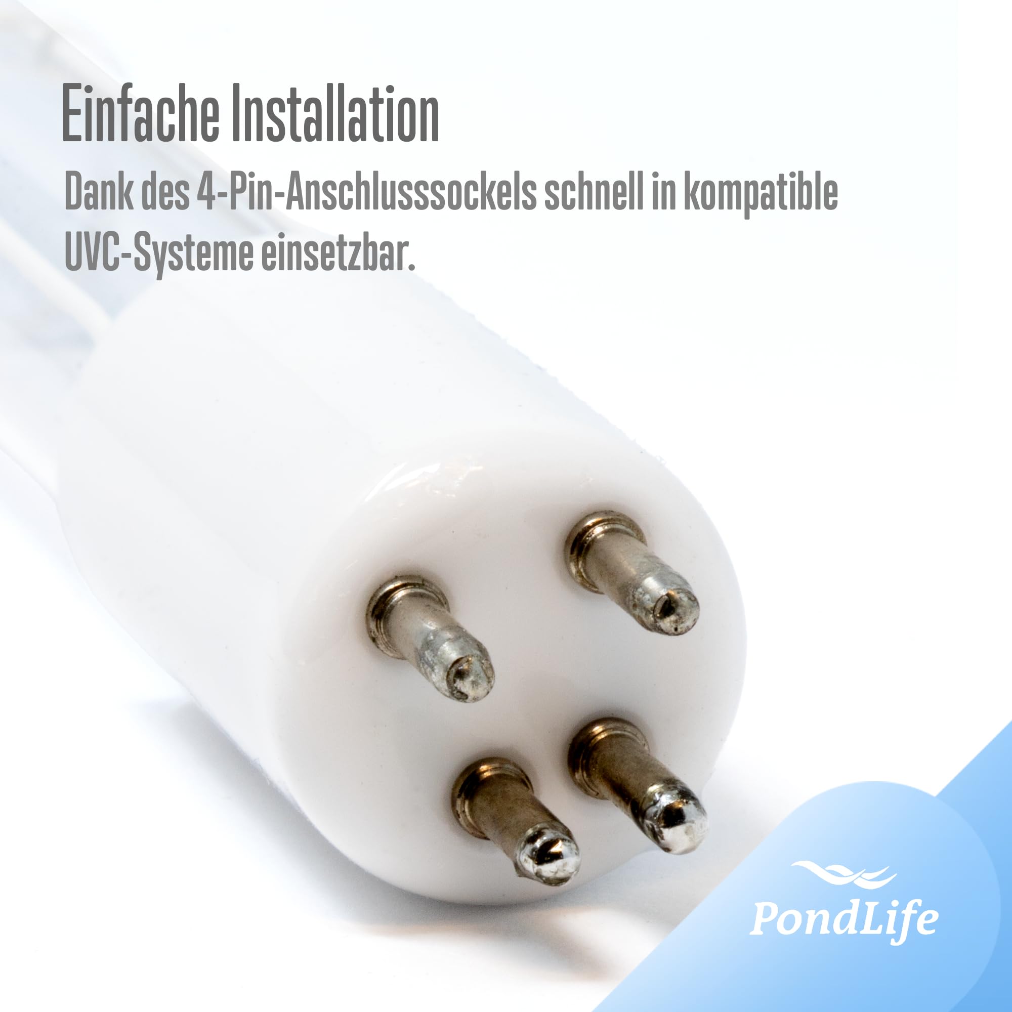 Pondlife UVC Amalgam-Ersatzröhre 80 Watt Tauch UVC gegen Algen im Teich