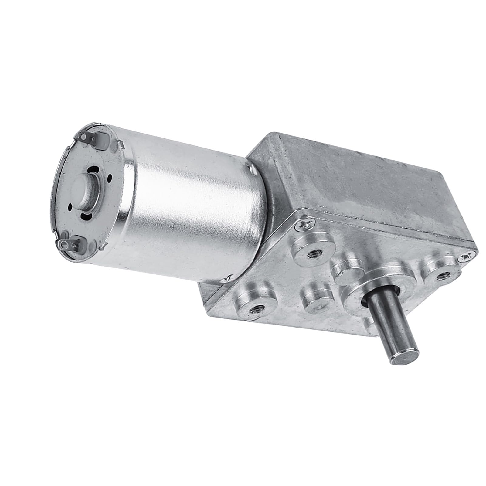 Motoriduttore a Vite Senza Fine DC 12V Reversibile, Motoriduttore Invertibile Automazioni, Scegli 5/6/20/40/62 Giri/Min Albero Verticale per Apriporta Finestre Verricelli (20RPM)