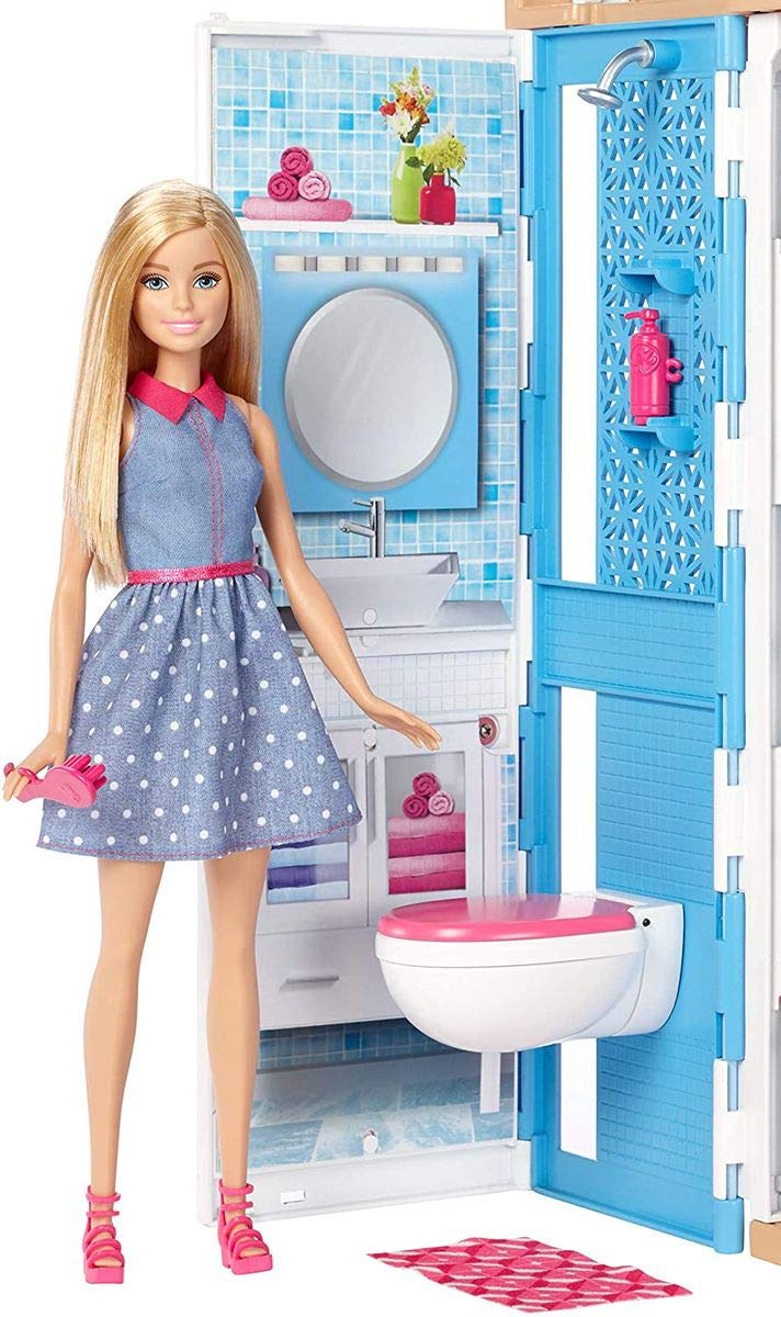 Barbie DVV48 Dwupoziomowy Domek, 52 cm, Wielokolorowy