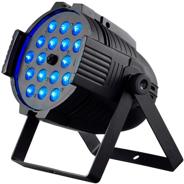 Monoprice Stage Right Series LED PAR RGBAW+UV Light with Zoom 7 11 Channel DMX Modes (612712) : Musical Instruments