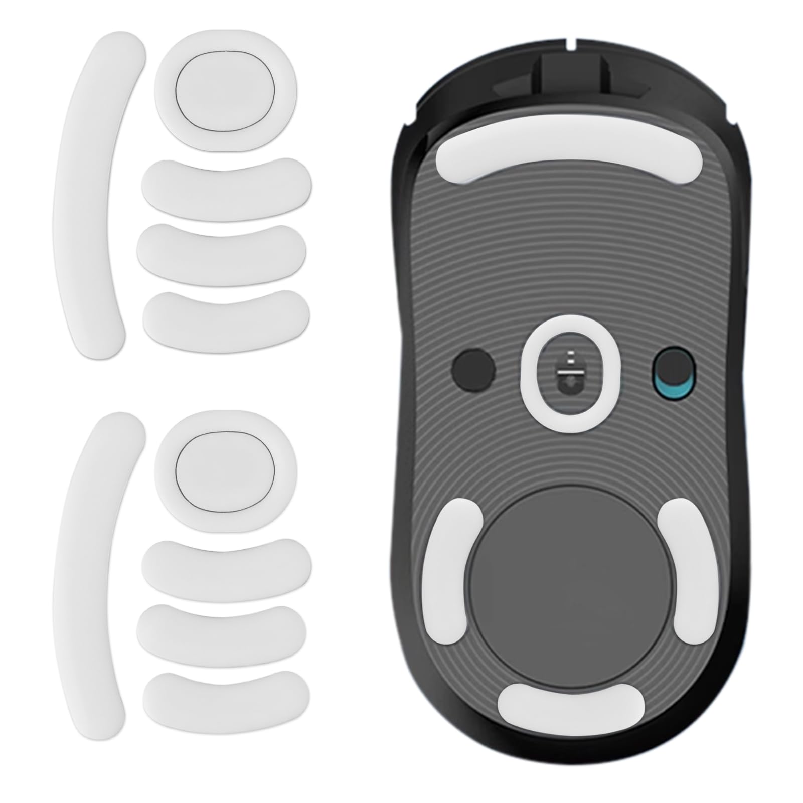 Yenblow 2 Pack G Pro Wireless Mouse Skates, Wear-Resistant Smooth Mice Glass Skates Pad Compatible with Logitech Gaming Mouse Replacement Feet Sliding