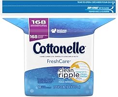 Cottonelle Fresh Flushable Wipes, Refills, Case of 4/168s (672 ct)