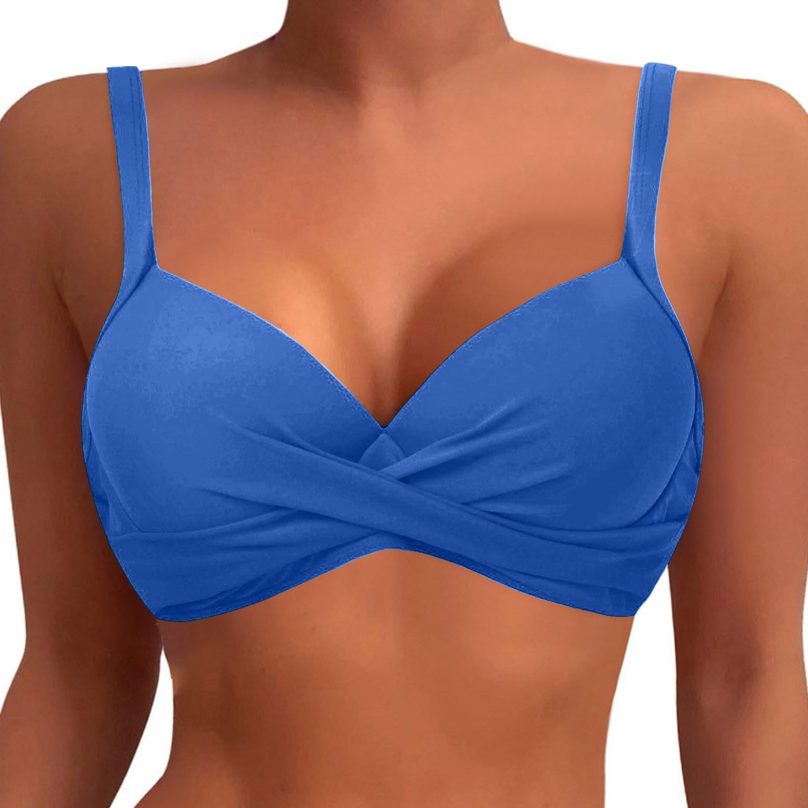 Zestawy Bikini Dla Kobiet Góra Od Bikini Na Fiszbinach Push Up Top Kąpielowy Biustonosz Usztywniany Strój Kąpielowy Topy 2026 Topy Od Kostiumów Kąpielowych, Czerwony, S
