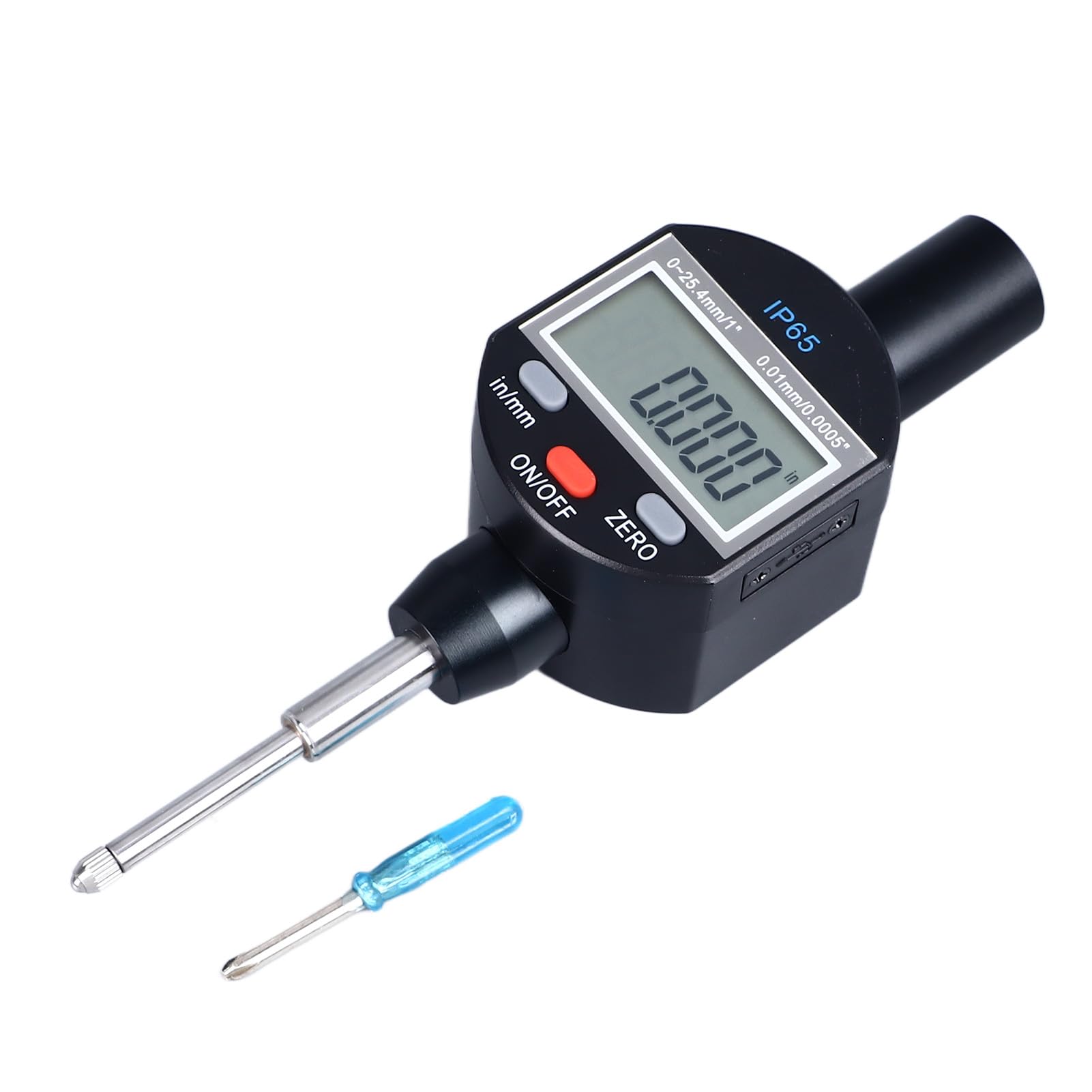 Cyfrowy czujnik zegarowy 0,01 mm 0,0005 cala Wysoka precyzja Wodoodporna konstrukcja ze stopu aluminium IP65 Szeroki zakres 25,4 mm 1 cal dla inżynierów mechaników mechaników