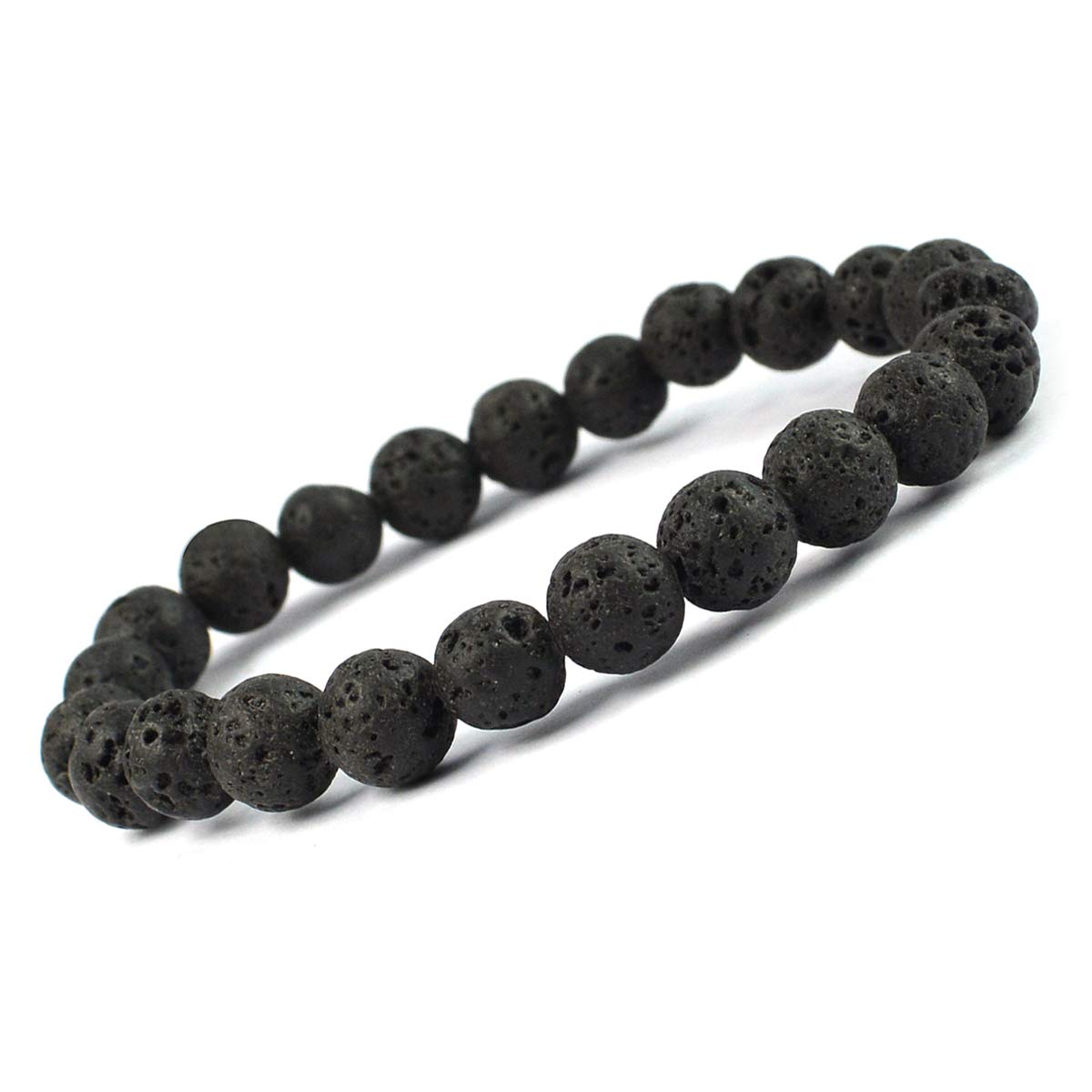 Reiki Crystal Products Lava Natural Crystal Stone Beads Round Shape Bracelet for Reiki Healing and Crystal Healing Stone (Color : Black, 8mm) For Unisex Adult (B08PYLMLVD) Amazon Price History, Amazon Price Tracker