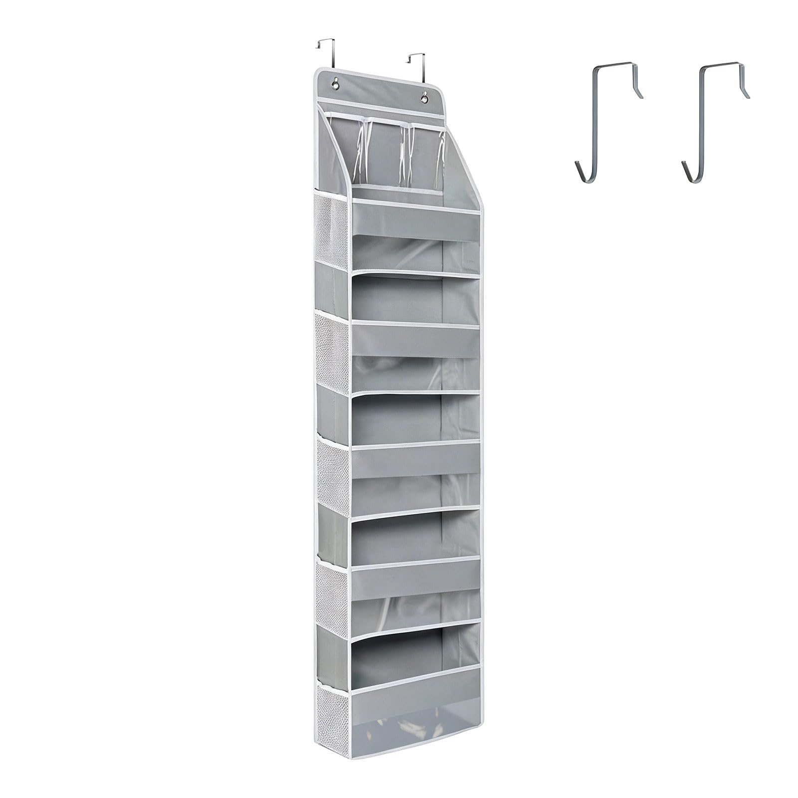 Kaeltsyn Visible Wall Mount Storage Featuring Multi-Layer Pockets for Bathroom and Kitchen Waterproof PVC Storage Pouches