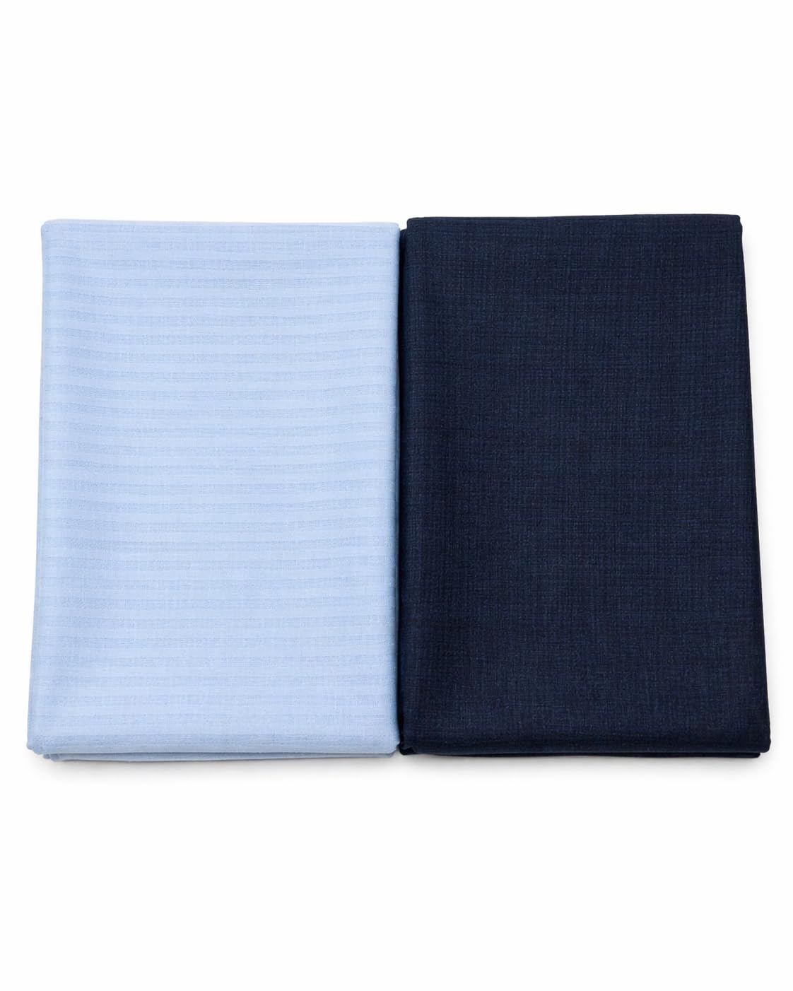 Men's Premium Unstitched Shirt and Pant Fabric Combo, Light Blue and Navy Blue, Wrinkle-Resistant, Lyra 2.5m + Maza 1.2m-picture-24