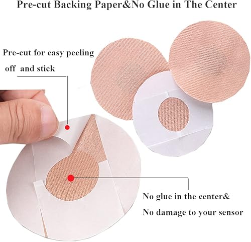 Miniatura 5 de Paquete de 60 parches adhesivos Freestyle, cubierta de sensor CGM impermeable y resistente al sudor para libre 123 (compatible con Guardian 3,