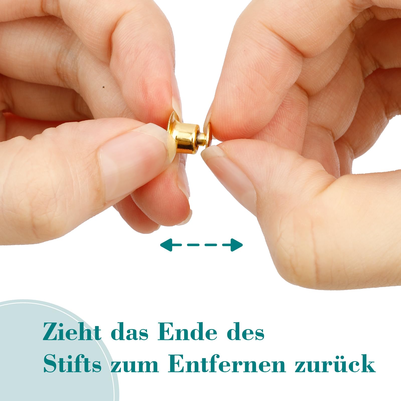 20 Pin Lock Per Spille - Chiusure Di Sicurezza In MetallO Dorato Per Distintivi - Foto 2