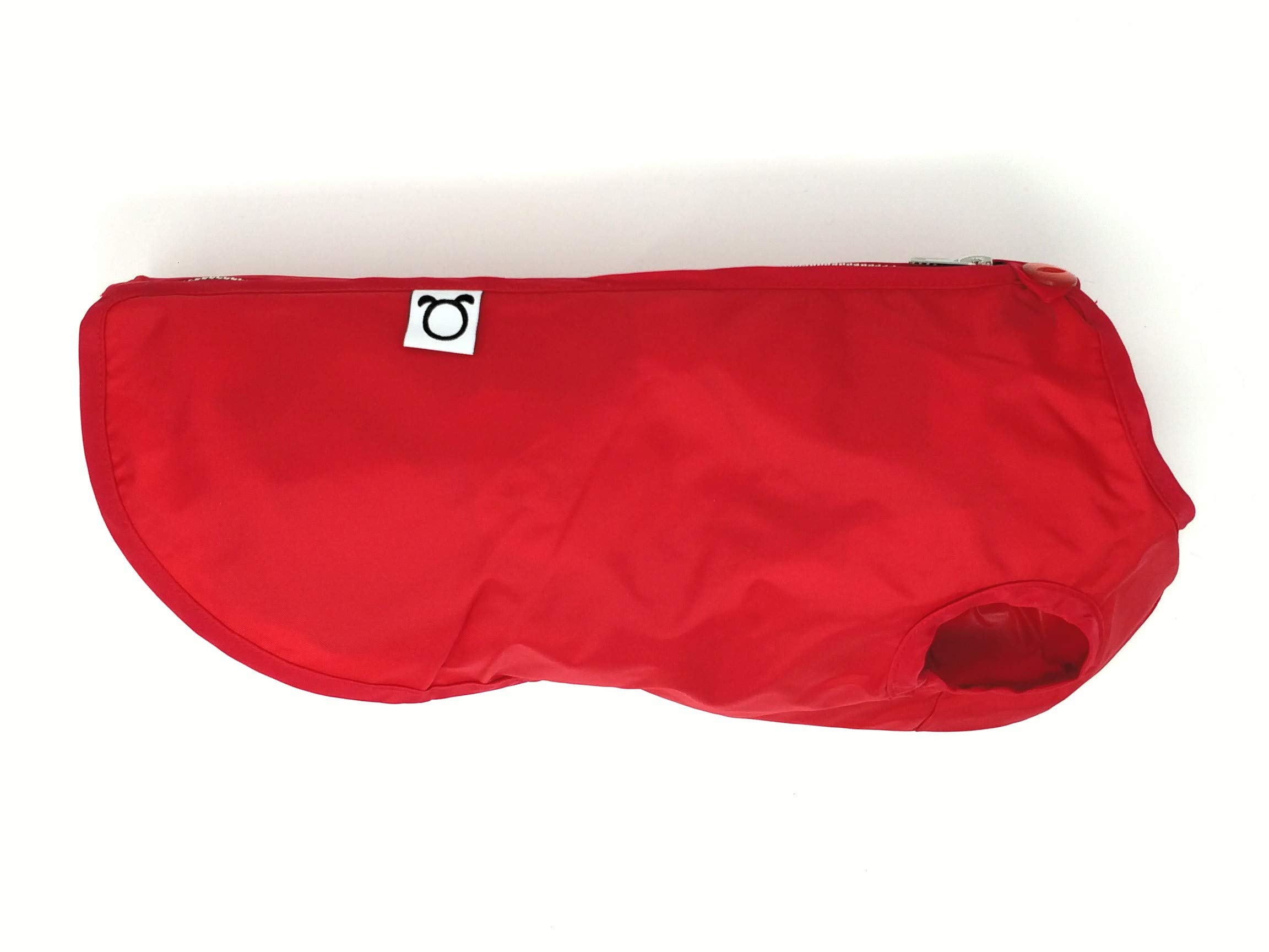 Doggie Coats Dachshund Step In Waterproof Lightweight Unlined Dog Coat Red (14 inch)